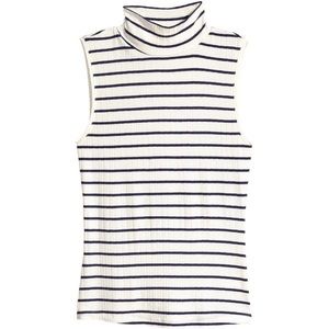 H&M Sleeveless polo-neck top